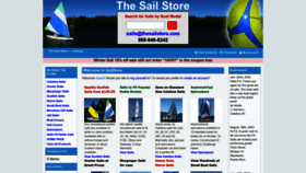What Thesailstore.com website looks like in 2024 