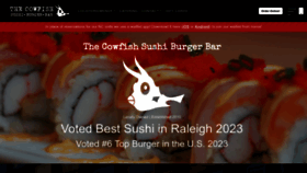 What Thecowfish.com website looks like in 2024 