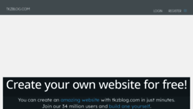 What Tkzblog.com website looks like in 2024 