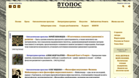 What Topos.ru website looks like in 2024 
