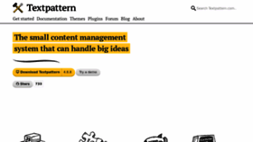 What Textpattern.com website looked like in 2024 (1 year ago)