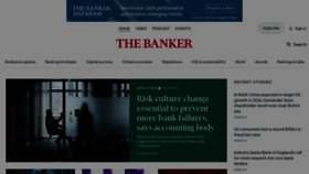 What Thebanker.com website looks like in 2024 