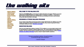 What Thewalkingsite.com website looks like in 2024 