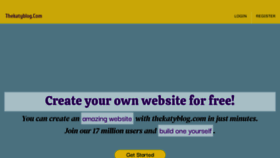 What Thekatyblog.com website looks like in 2024 