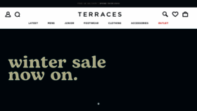 What Terracesmenswear.co.uk website looks like in 2024 