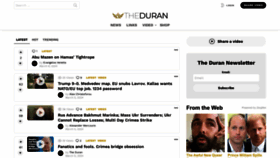 What Theduran.com website looks like in 2024 