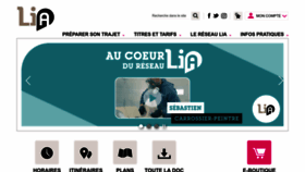What Transports-lia.fr website looks like in 2024 