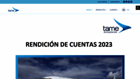 What Tame.com.ec website looks like in 2024 