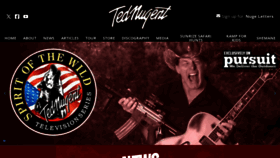 What Tednugent.com website looks like in 2024 