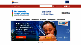 What Turismodecanarias.com website looks like in 2024 