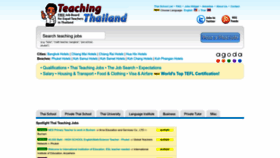 What Teachingthailand.com website looks like in 2024 