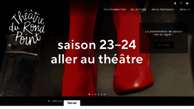 What Theatredurondpoint.fr website looks like in 2024 