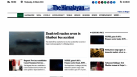 What Thehimalayantimes.com website looks like in 2024 