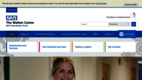 What Thewaltoncentre.nhs.uk website looks like in 2024 