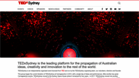 What Tedxsydney.com website looks like in 2024 