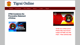 What Tigraionline.com website looks like in 2024 