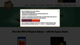 What Theatretokens.com website looks like in 2024 