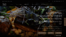 What Thea-dining.com website looks like in 2024 