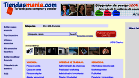 What Tiendasmania.com website looked like in 2011 (12 years ago)