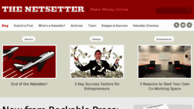 What Thenetsetter.com website looked like in 2011 (13 years ago)