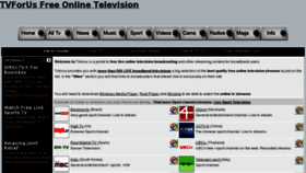 What Tvforus.com website looked like in 2011 (12 years ago)