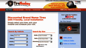 What Tiremonkey.com website looked like in 2011 (12 years ago)