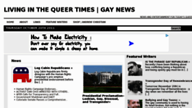 What Thequeertimes.com website looked like in 2011 (12 years ago)