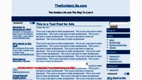 What Thegoldenlife.com website looked like in 2011 (12 years ago)