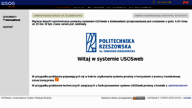 What Usos.prz.edu.pl website looked like in 2011 (12 years ago)