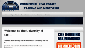 What Universityofcre.com website looked like in 2011 (13 years ago)