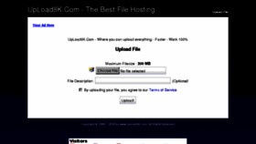 What Upload8k.com website looked like in 2011 (13 years ago)