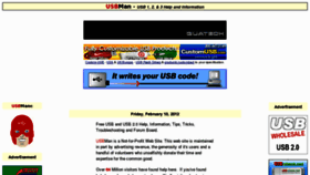 What Usbman.com website looked like in 2012 (12 years ago)
