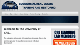 What Universityofcre.com website looked like in 2012 (12 years ago)
