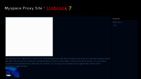 What Unblock7.com website looked like in 2012 (12 years ago)