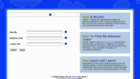 What Urlpeak.com website looked like in 2012 (12 years ago)