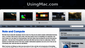 What Usingmac.com website looked like in 2012 (11 years ago)