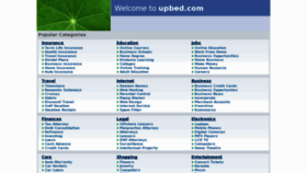 What Upbed.com website looked like in 2012 (12 years ago)