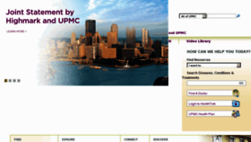 What Upmc.edu website looked like in 2012 (11 years ago)