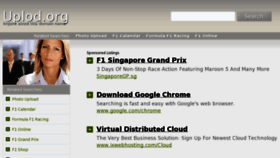 What Uplod.org website looked like in 2012 (11 years ago)