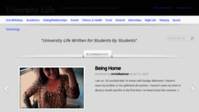 What Uversitylife.com website looked like in 2012 (11 years ago)