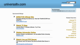 What Universaltv.com website looked like in 2012 (11 years ago)