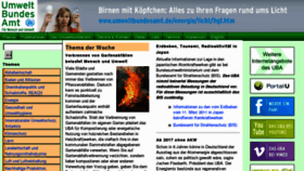 What Umweltdaten.de website looked like in 2011 (13 years ago)