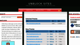 What Unblocksites.org website looked like in 2012 (11 years ago)