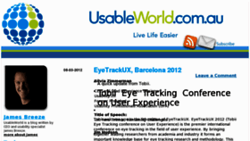 What Usableworld.com.au website looked like in 2012 (11 years ago)