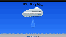 What Urldroplet.com website looked like in 2012 (11 years ago)