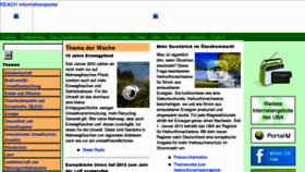 What Umweltdaten.de website looked like in 2013 (11 years ago)