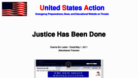 What Unitedstatesaction.com website looked like in 2013 (11 years ago)
