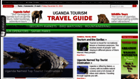 What Ugandatourismguide.com website looked like in 2013 (11 years ago)