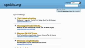 What Upstats.org website looked like in 2013 (11 years ago)