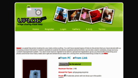 What Uplod.org website looked like in 2013 (11 years ago)